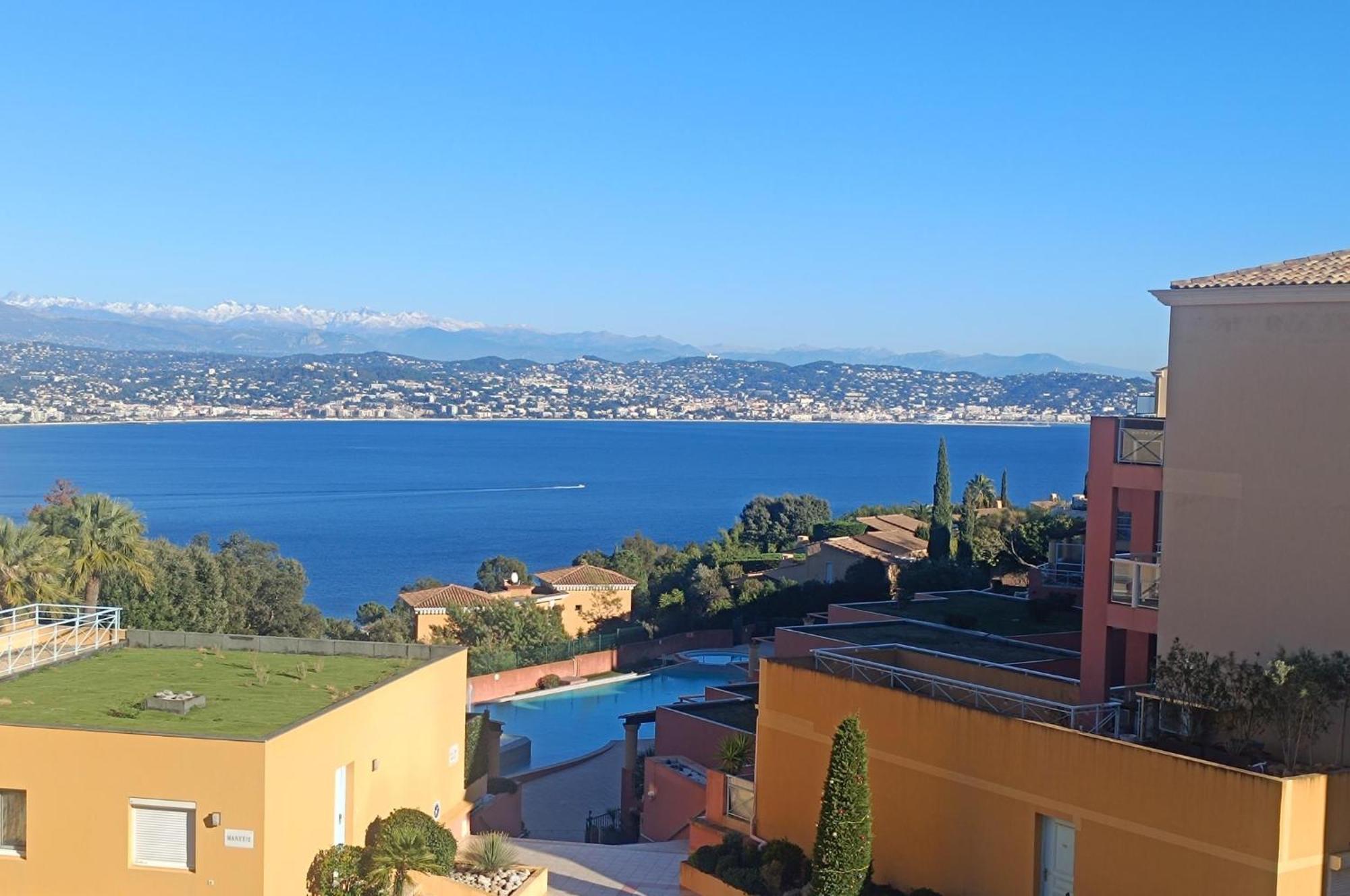 Magnifique Vue Mer Et Piscine - Les Cles De L Esterel テウル・シュル・メール エクステリア 写真