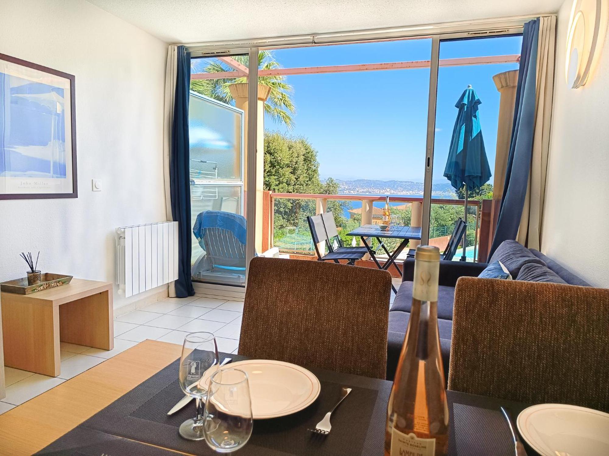 Magnifique Vue Mer Et Piscine - Les Cles De L Esterel テウル・シュル・メール エクステリア 写真